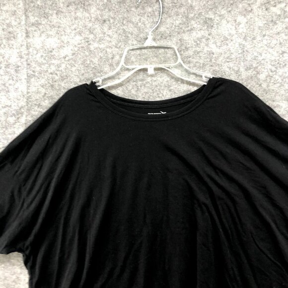 Old Navy Active Cropped T Shirt Womens LP Black Short Sleeve Crewneck Thin - Picture 3 of 8